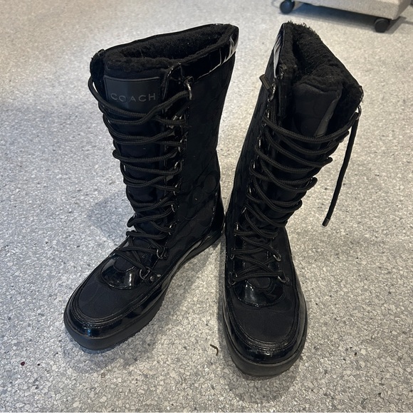 Coach Black Winter Boots for Women - Picture 1 of 7